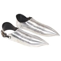 vidaXL Middelaldersk rustningsstøvler replikk LARP sølv stål