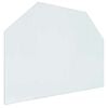 vidaXL Peisglassplate Gjennomsiktig 80 x 60 cm Glass