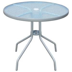 vidaXL Bistrobord gr&aring; 80x71 cm st&aring;l