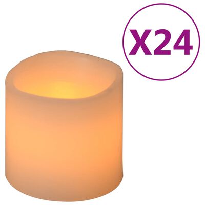 vidaXL Elektriske LED-lys 24 stk varmhvit