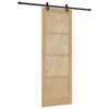 vidaXL Skyved&oslash;r Naturlig og svart 83 x 232 cm Heltre furu