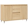 vidaXL Skjenk sonoma eik 101,5x35x70 cm konstruert tre