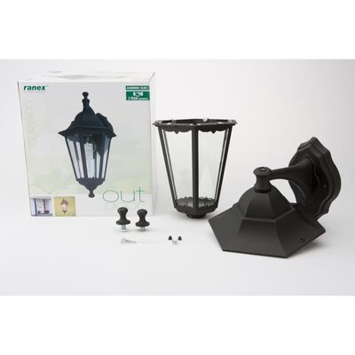 Smartwares Vegglampe 60 W svart CLAS5000.029