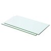 vidaXL Hyllepaneler 2 stk klart glass 50x20 cm