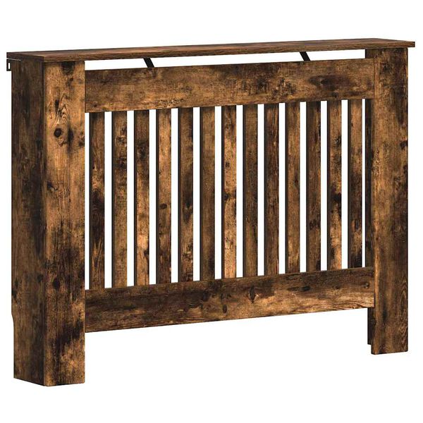 vidaXL Radiator Deksel R&oslash;kt eik 112 x 19 x 81,5 cm Konstruert tre