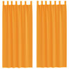 vidaXL Voilegardiner med hemper 2 stk oransje 140x245 cm