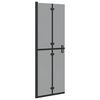 vidaXL Walk-In dusjvegg Svart 70 x 6,5 x 190 cm
