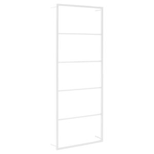 vidaXL H&aring;ndklestativ hvit 45x10x115 cm st&aring;l