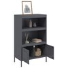 vidaXL Highboard antrasitt 68x39x113 cm stål