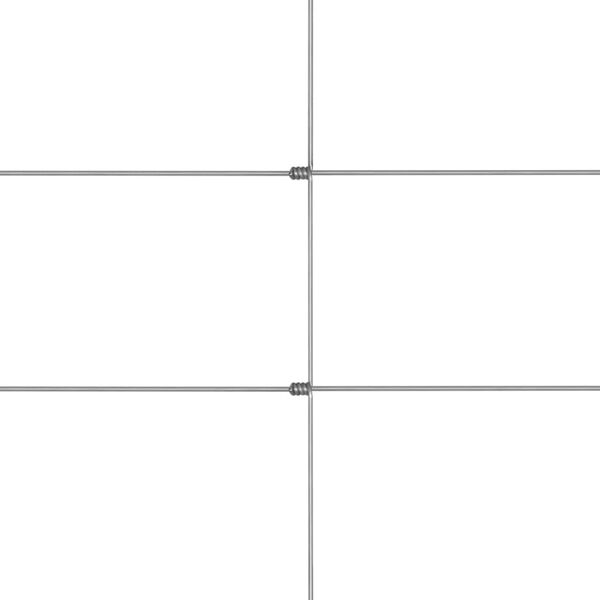 vidaXL Hagegjerde galvanisert st&aring;l 50 m 80 cm