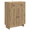 vidaXL Serviesskap Artisan eik 66 x 34,5 x 90 cm Konstruert tre