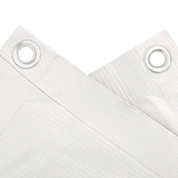 vidaXL Balkongskjerm hvit 400x75 cm PVC