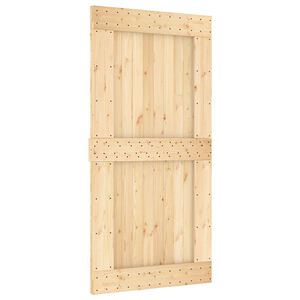 vidaXL Skyved&oslash;r NARVIK Naturlig og svart 100 x 210 cm (213,5 cm)