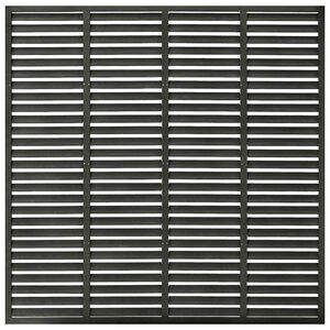 vidaXL Lamellgjerde WPC 180x180 cm m&oslash;rkegr&aring;