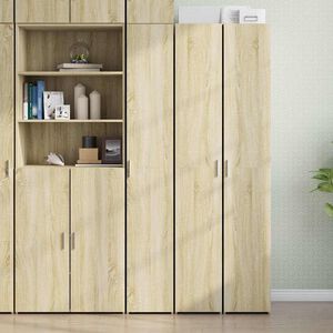 vidaXL Hylle sonoma eik 30x42,5x185 cm konstruert tre