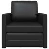 vidaXL Sofa seng Svart 74 x 77 x 81 cm Kunstig lær
