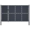 vidaXL Hageport st&aring;l 350x175 cm antrasitt
