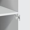vidaXL Highboard hvit 70x42,5x185 cm konstruert tre