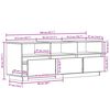 vidaXL TV-benk voksbrun 140x37x50 cm heltre furu