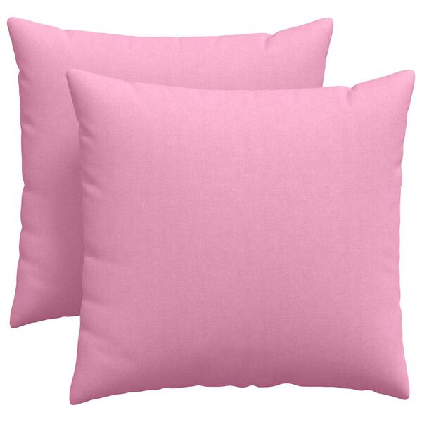 vidaXL Sofaputer 2 pcs Rosa 45 x 45 cm stoff