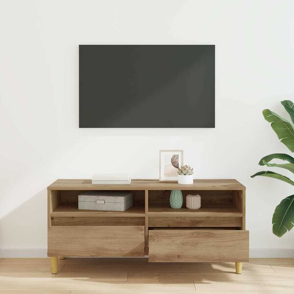 vidaXL TV-skap Artisan Eik 100 x 34,5 x 44,5 cm Konstruert tre