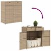 vidaXL Putekasse beige 105x55x113 cm polyrotting