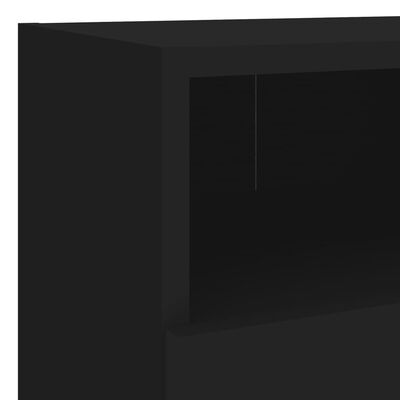 vidaXL Vegghengt TV-benk svart 40x30x30 cm konstruert tre