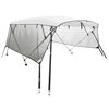 vidaXL B&aring;tkalesje 4-buet med sidevegger 243x(230-244)x137 cm