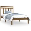 vidaXL Sengeramme honningbrun heltre 90x200 cm