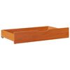 vidaXL Sengeskuffer 2 stk voksbrun 90x55x17 cm heltre furu