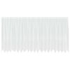 vidaXL Blondegardin med gardiner Blomster Hvit 140 x 500 cm Polyester