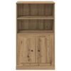 vidaXL Highboard artisan eik 60x35,5x103,5 cm konstruert tre