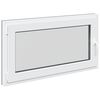 vidaXL Kj&oslash;levindu RISOR 110 x 50 cm PVC og glass Antrasitt