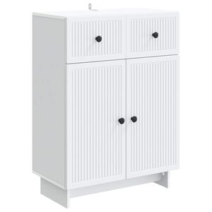 vidaXL Serviesskap Hvit 66 x 34,5 x 90 cm Konstruert tre