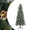 vidaXL Kunstig juletre med 300 LED gr&oslash;nn 180 cm PVC og plast og st&aring;l
