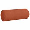 vidaXL Bolster puter 2 pcs Rød oransje Ø 25 x 70 cm Corduroy stoff