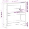vidaXL Bokskap Kunstnerisk Eik 80 x 30 x 155 cm Konstruert tre