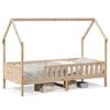 vidaXL Barnesengeramme hus 90x190 cm heltre furu