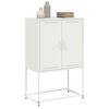 vidaXL Highboard hvit 68,5x38,5x107 cm stål