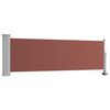 vidaXL Uttrekkbar sidemarkise 80x300 cm brun