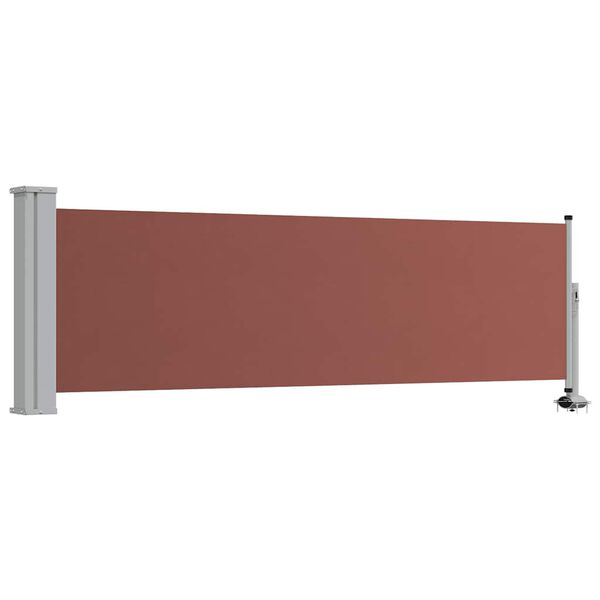 vidaXL Uttrekkbar sidemarkise 80x300 cm brun