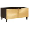 vidaXL Kaffebord Svart og Gull 80 x 50 x 40 cm Konstruert tre