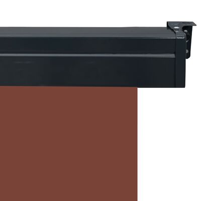 vidaXL Sidemarkise for balkong 60x250 cm brun