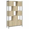 vidaXL Bokhylle sonoma eik 102x28x172 cm konstruert tre