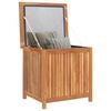vidaXL Putekasse 60x50x58 cm heltre teak