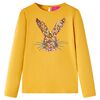 T-skjorte for barn med lange ermer oker 104