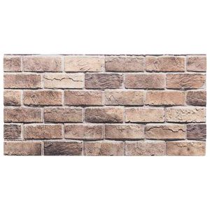 vidaXL 3D-veggpaneler 10 stk brun 100x50 cm EPS