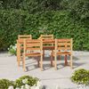 vidaXL Hagespisegruppe 5 deler heltre teak