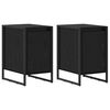 vidaXL Nattbord 2 stk. Svart Eik 39,5 x 30 x 50 cm Konstruert tre