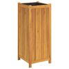 vidaXL Plantekasse med foring 42x42x100 cm helte akasie